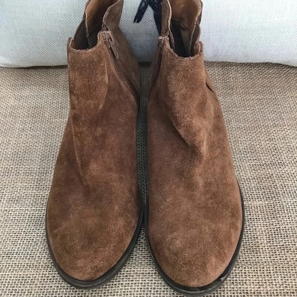 Kensie Women’s Garry Western Style Suede Leather Bootie Size 7 - Picture 5 of 11